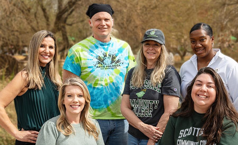 Communications Team: 1st row: Carole Redden, Brianna Avalos 2nd row: Voula Popovich, Ted Uran, Rhonda McCanless, Jennifer Robinson