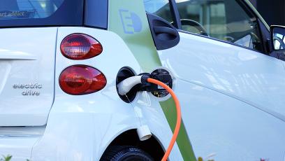 electric vehicle being charged