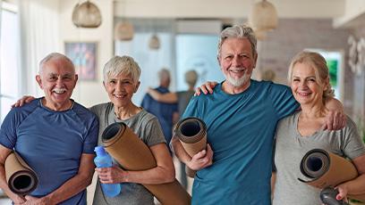 seniors at a gym