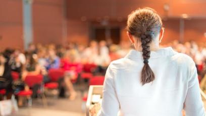 presenter at conference