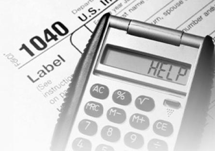1040 tax form with calculator
